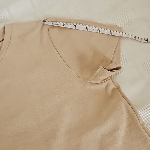 Forever 21 Women's Faux Suede T-shirt Mini  Dress Large Cream - Picture 10 of 16
